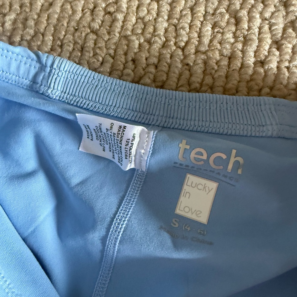 Lucky In Love Cross Court Tennis Skort Periwinkle Blue - Picture 5 of 8